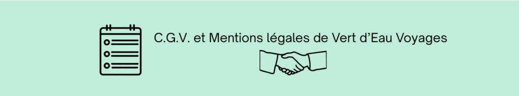 image pour décrire les CGV et mentions légales de vert d'eau voyages travel planner