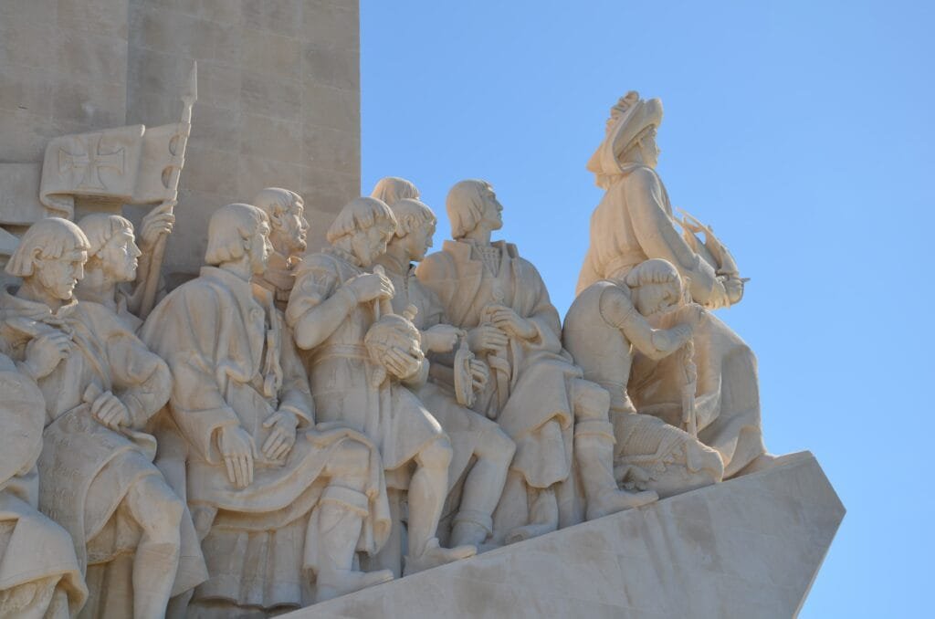 Statue Christophe Colomb explorateur Portugal road trip